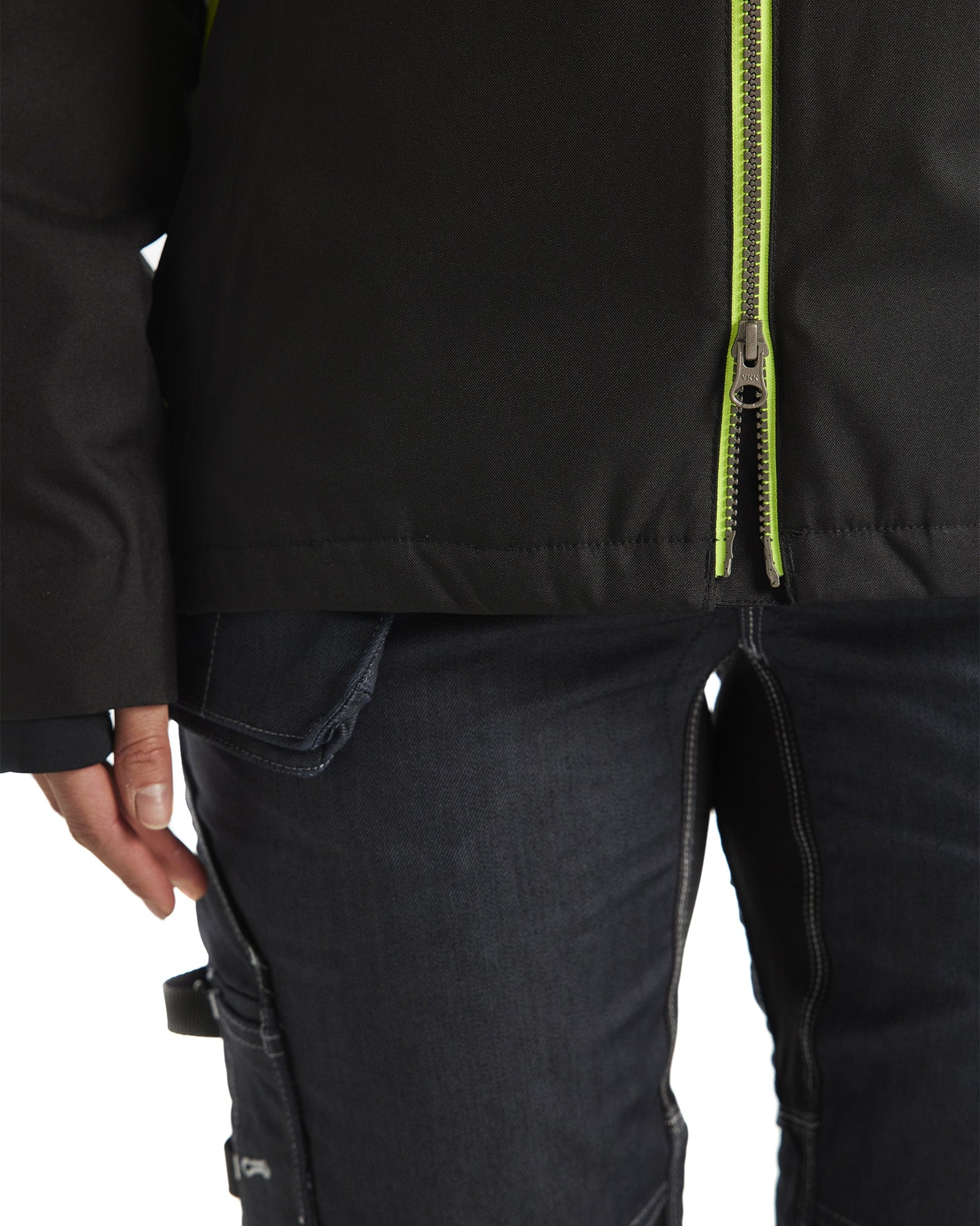 Blaklader Women's Lined Lightweight Winter Jacket, Black/Yellow (7)