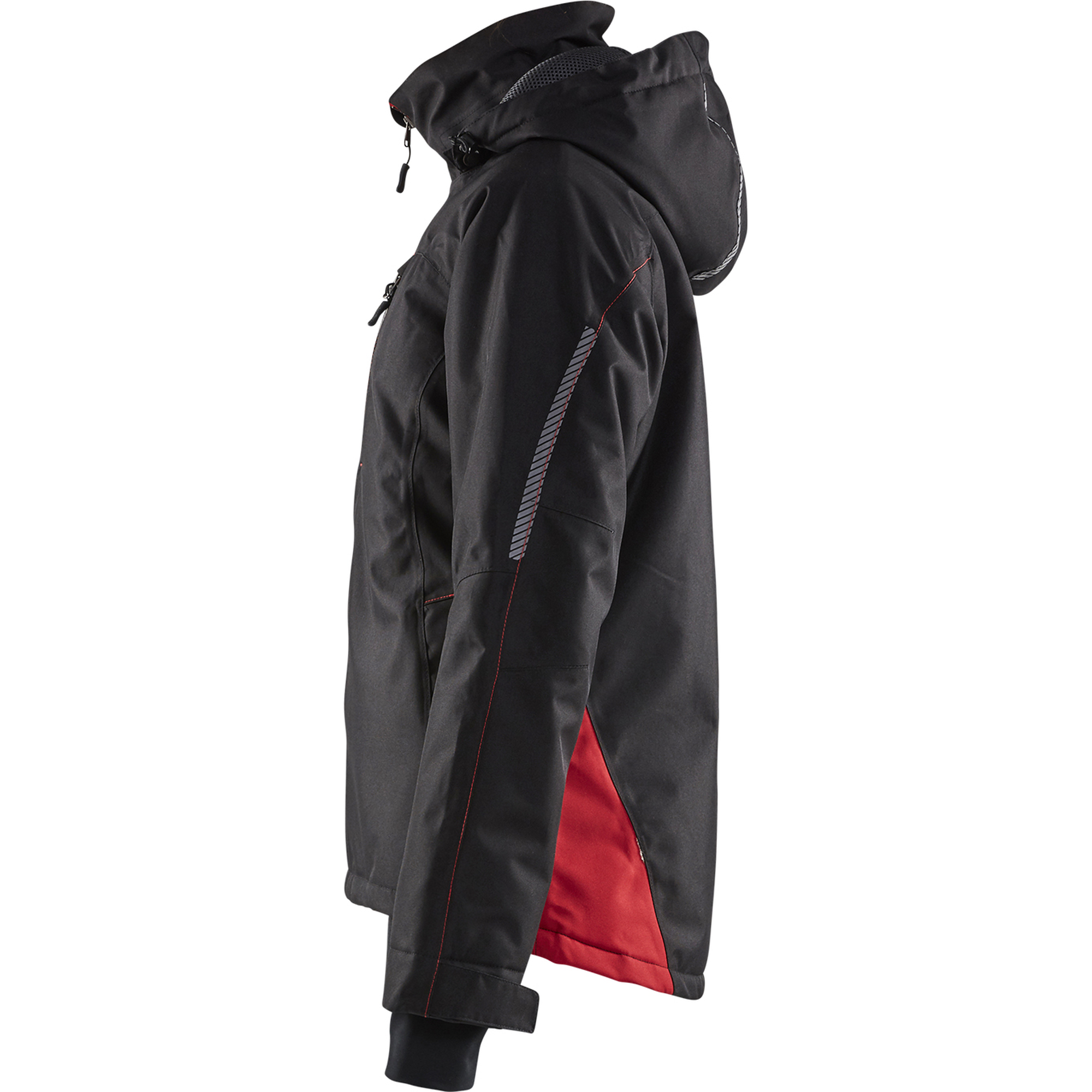 Blaklader Ladies Lined Lightweight Winter Jacket, Black/Red (3)