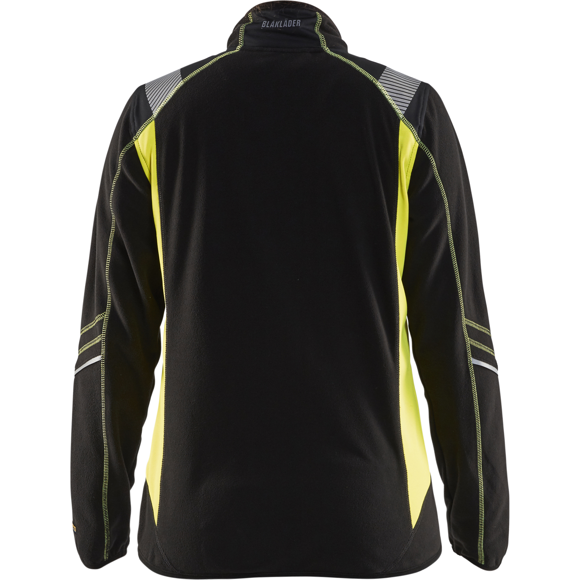 Blaklader Ladies Microfleece Jacket, Black/Yellow (4)