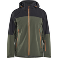 Blaklader STRIKER Stretch Shell Jacket, Forest Green/Rust