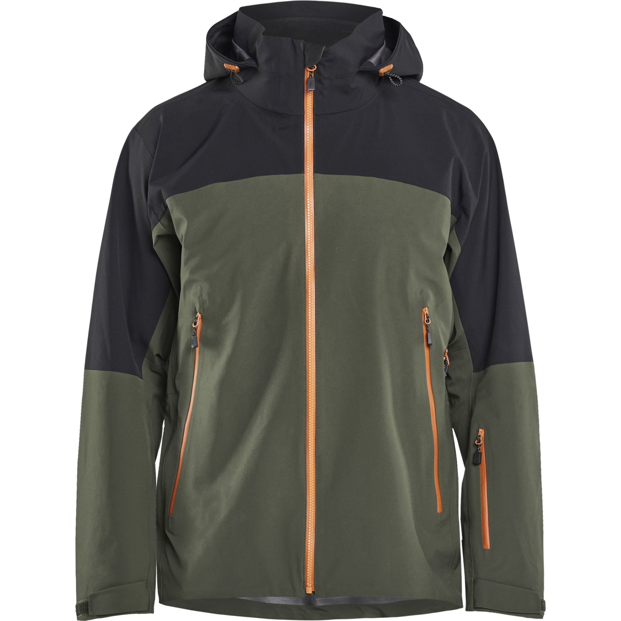 Blaklader STRIKER Stretch Shell Jacket, Forest Green/Rust