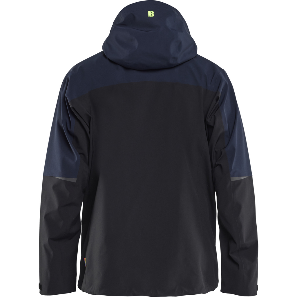 Blaklader Striker Shell Jacket Stretch, Dark Navy/High Vis Yellow (4)