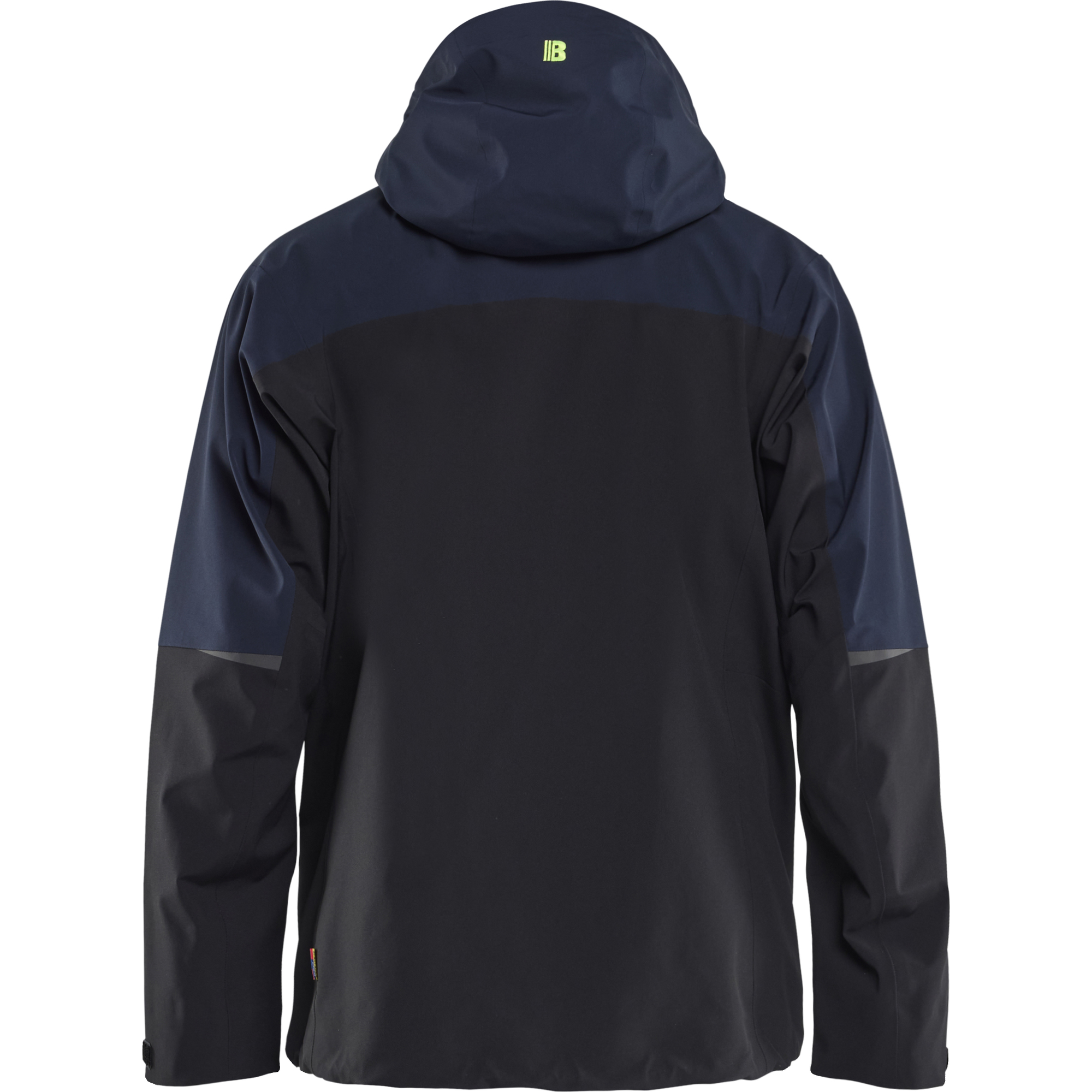 Blaklader Striker Shell Jacket Stretch, Dark Navy/High Vis Yellow (4)
