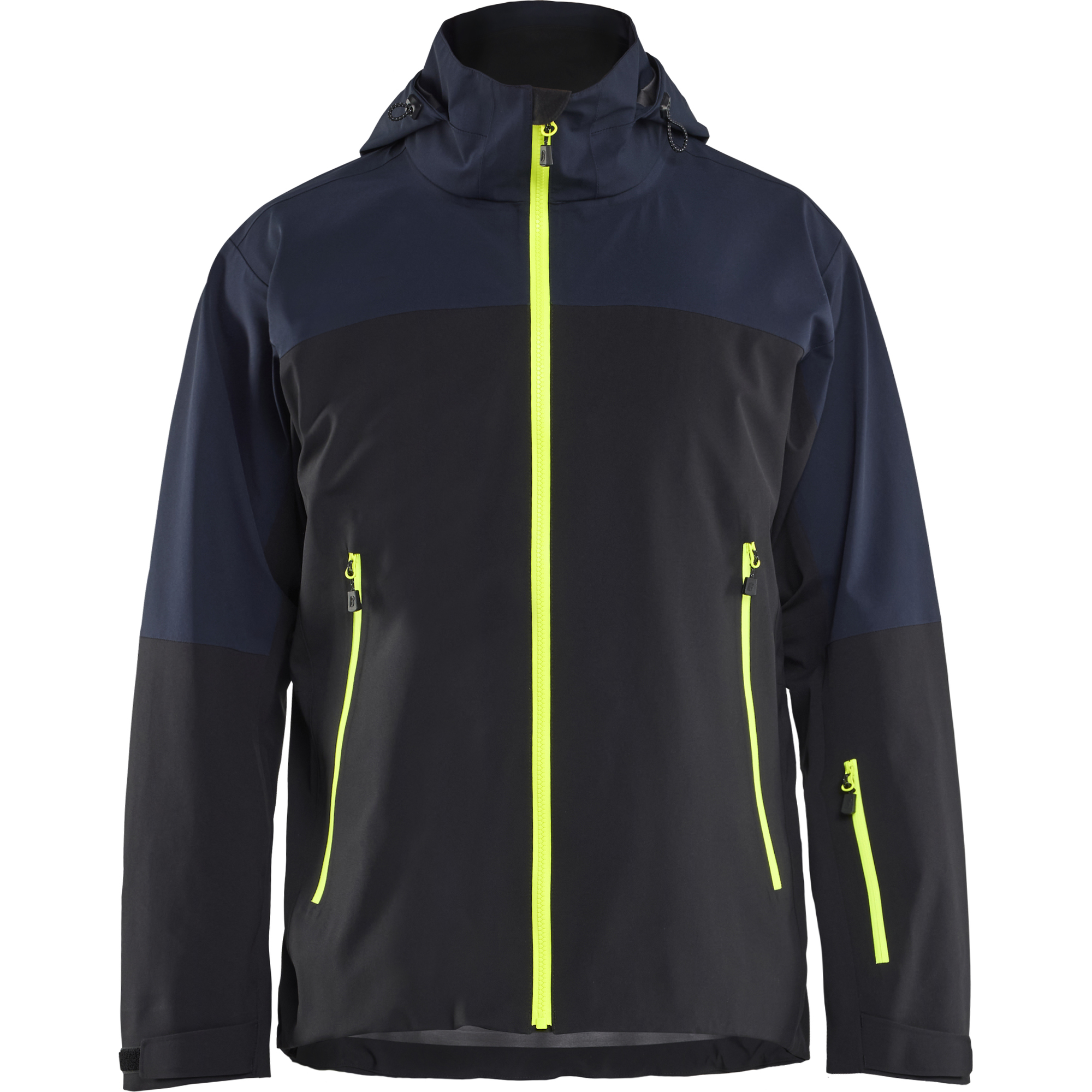 Blaklader Striker Shell Jacket Stretch, Dark Navy/High Vis Yellow