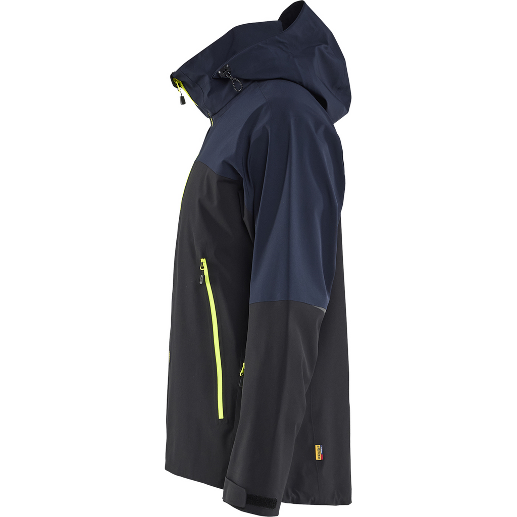 Blaklader Striker Shell Jacket Stretch, Dark Navy/High Vis Yellow (3)