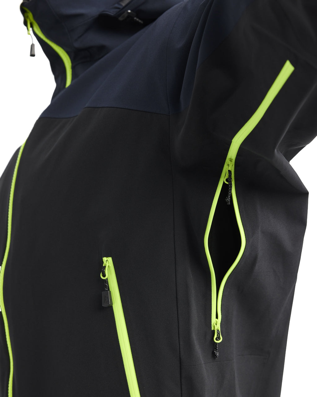 Blaklader Striker Shell Jacket Stretch, Dark Navy/High Vis Yellow (7)