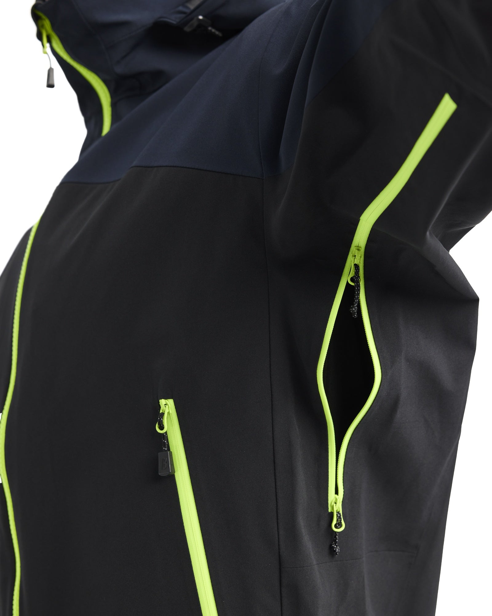 Blaklader Striker Shell Jacket Stretch, Dark Navy/High Vis Yellow (7)