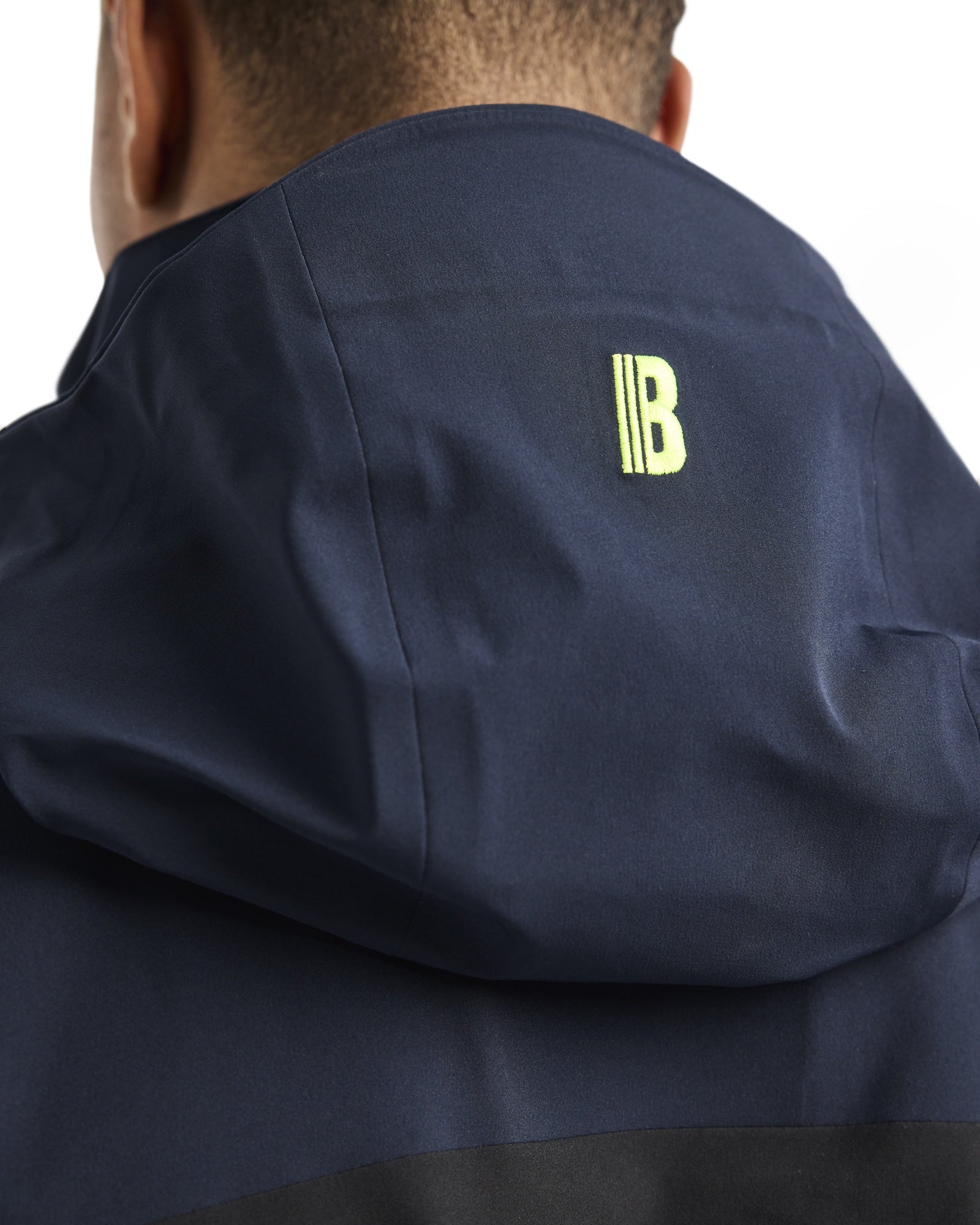 Blaklader Striker Shell Jacket Stretch, Dark Navy/High Vis Yellow (9)