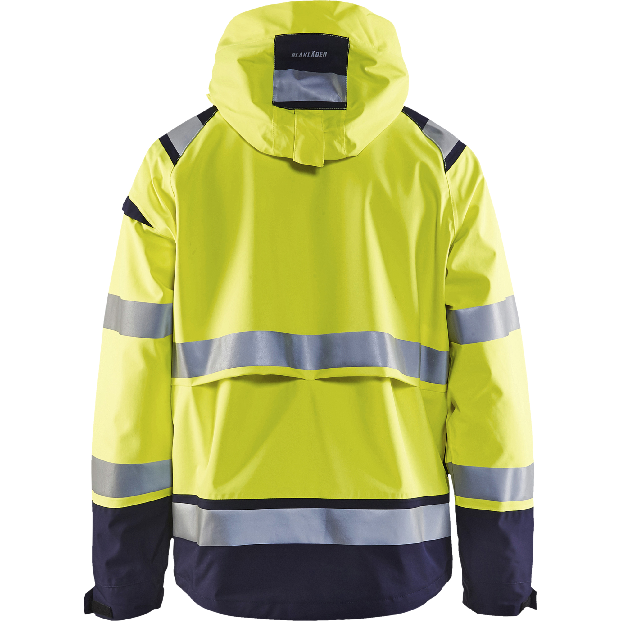 Blaklader High Vis Shell Jacket, Yellow/Navy Blue (4)