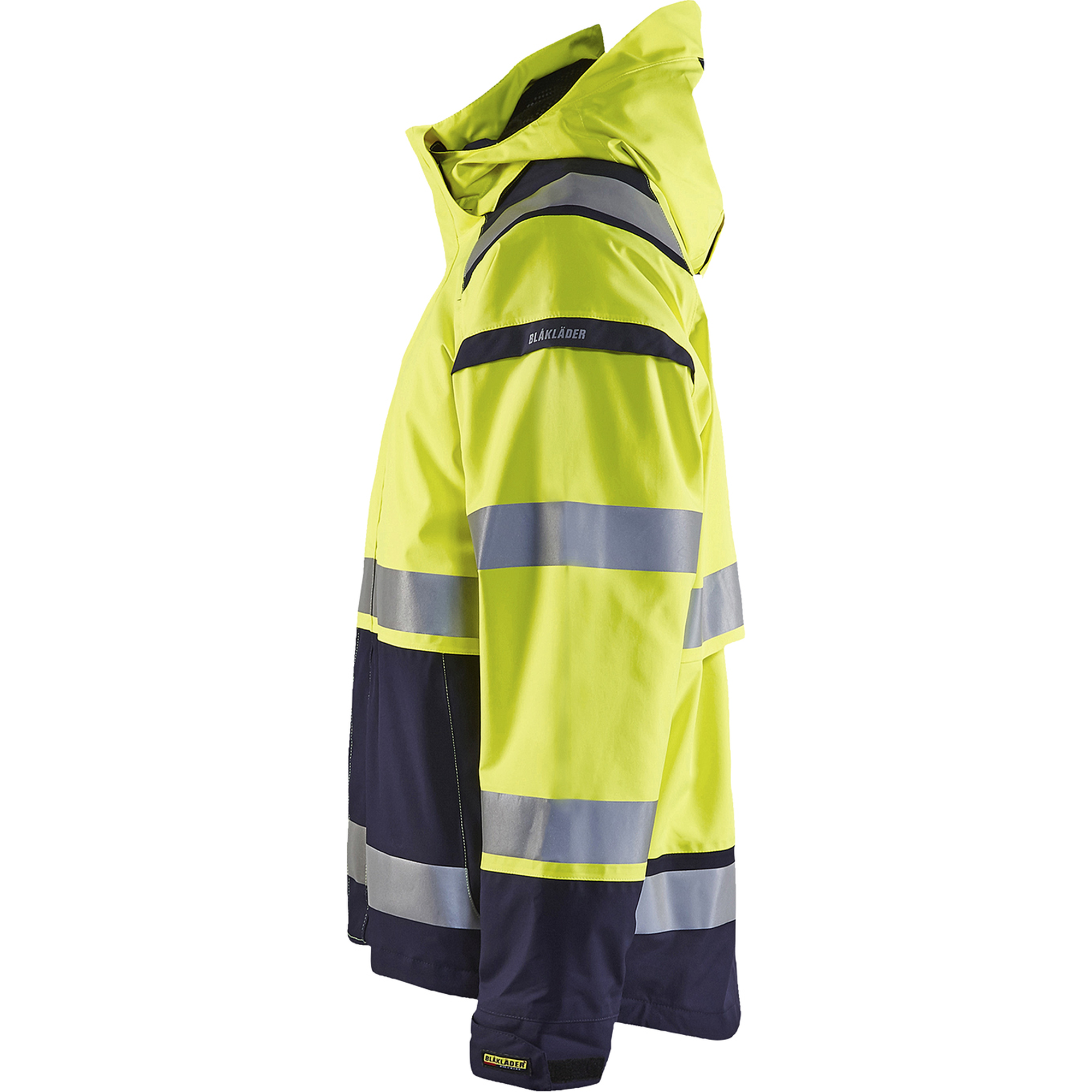 Blaklader High Vis Shell Jacket, Yellow/Navy Blue (3)