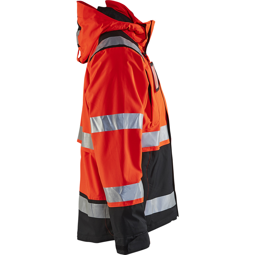 Blaklader High Vis Shell Jacket, Red/Black (2)