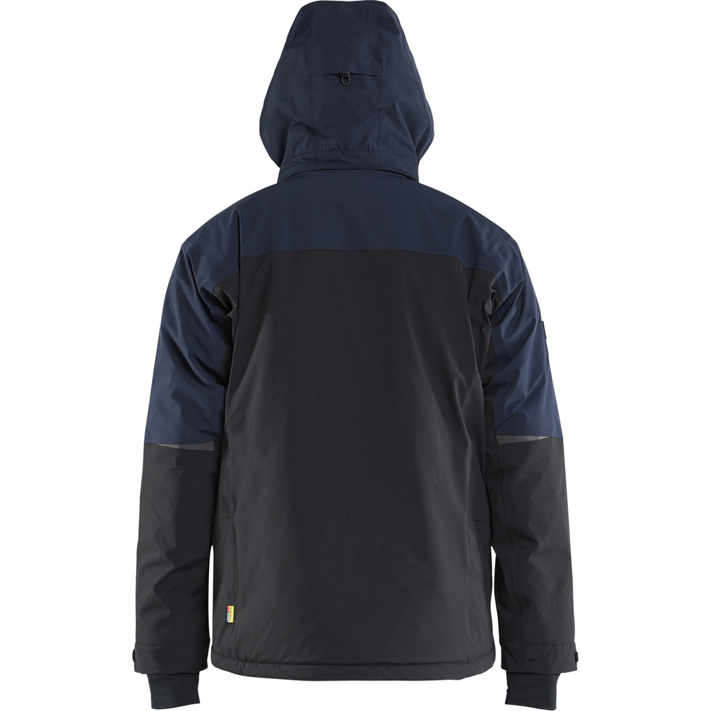 Blaklader Striker Stretch Winter Jacket, Dark Navy/High Vis Yellow (5)