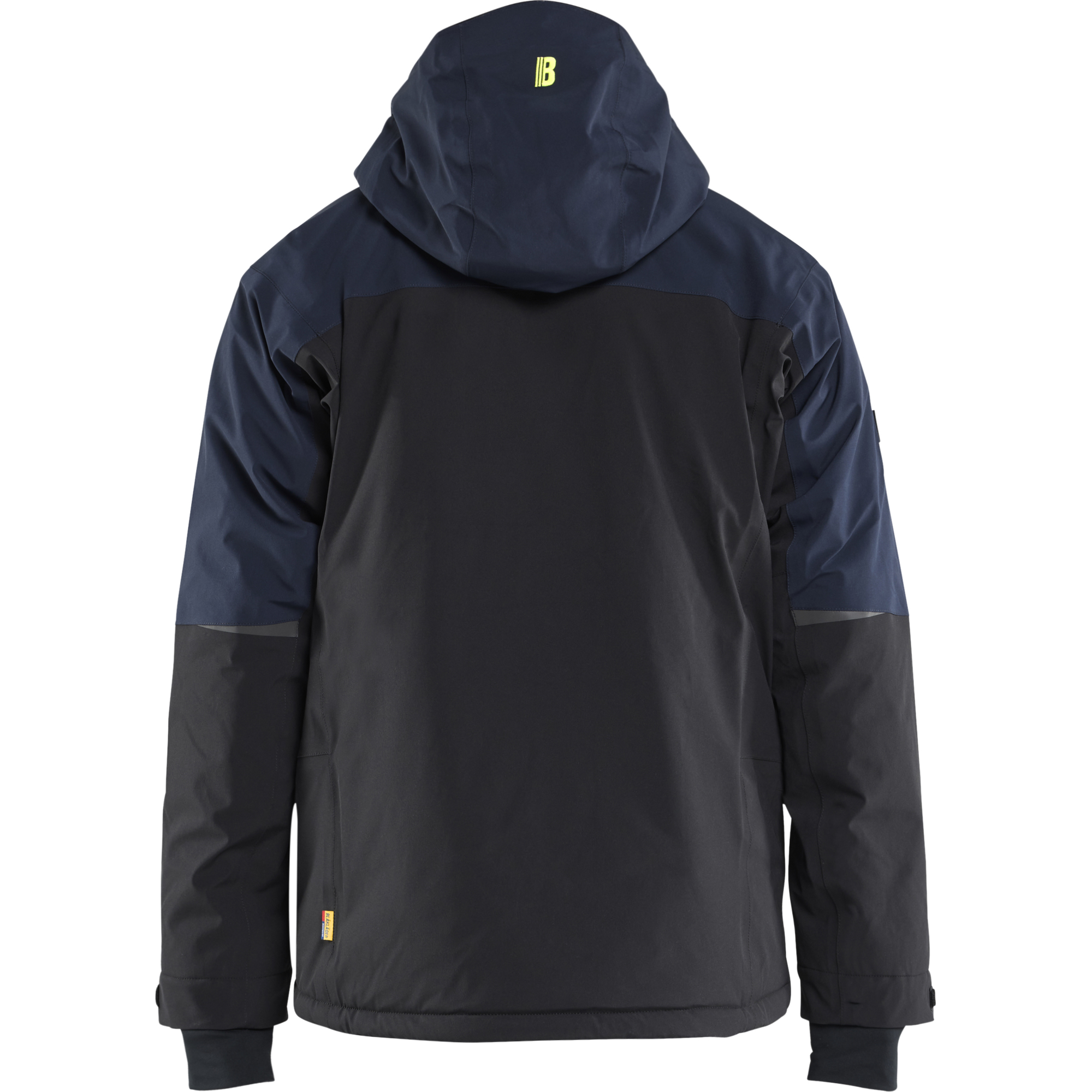 Blaklader Striker Stretch Winter Jacket, Dark Navy/High Vis Yellow (4)