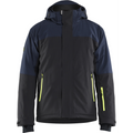 Blaklader Striker Stretch Winter Jacket, Dark Navy/High Vis Yellow