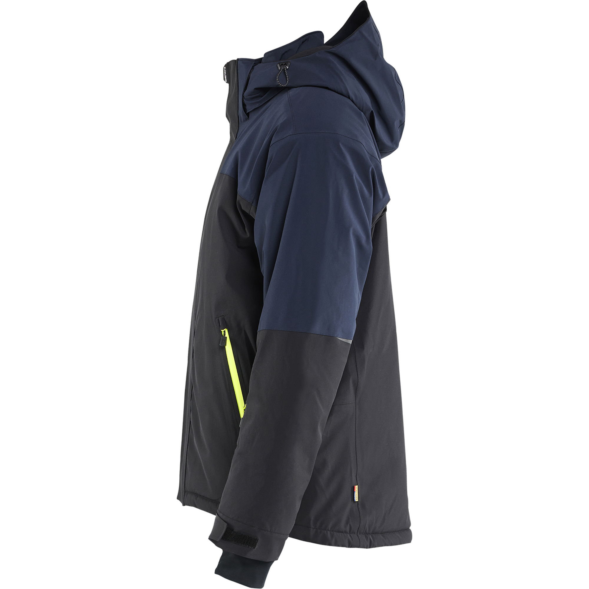 Blaklader Striker Stretch Winter Jacket, Dark Navy/High Vis Yellow (3)