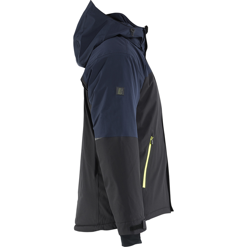 Blaklader Striker Stretch Winter Jacket, Dark Navy/High Vis Yellow (2)