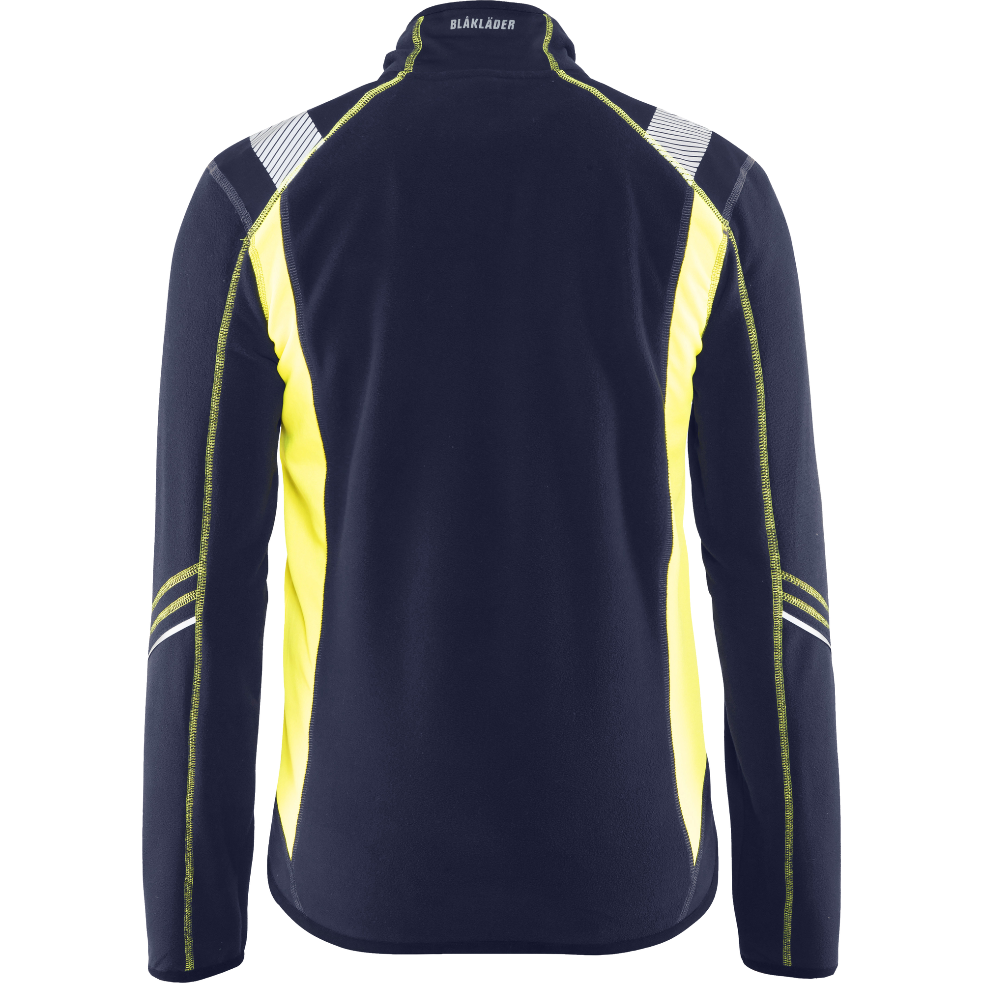 Blaklader Microfleece Jacket, Navy Blue/ Yellow (4)