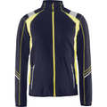 Blaklader Microfleece Jacket, Navy Blue/ Yellow