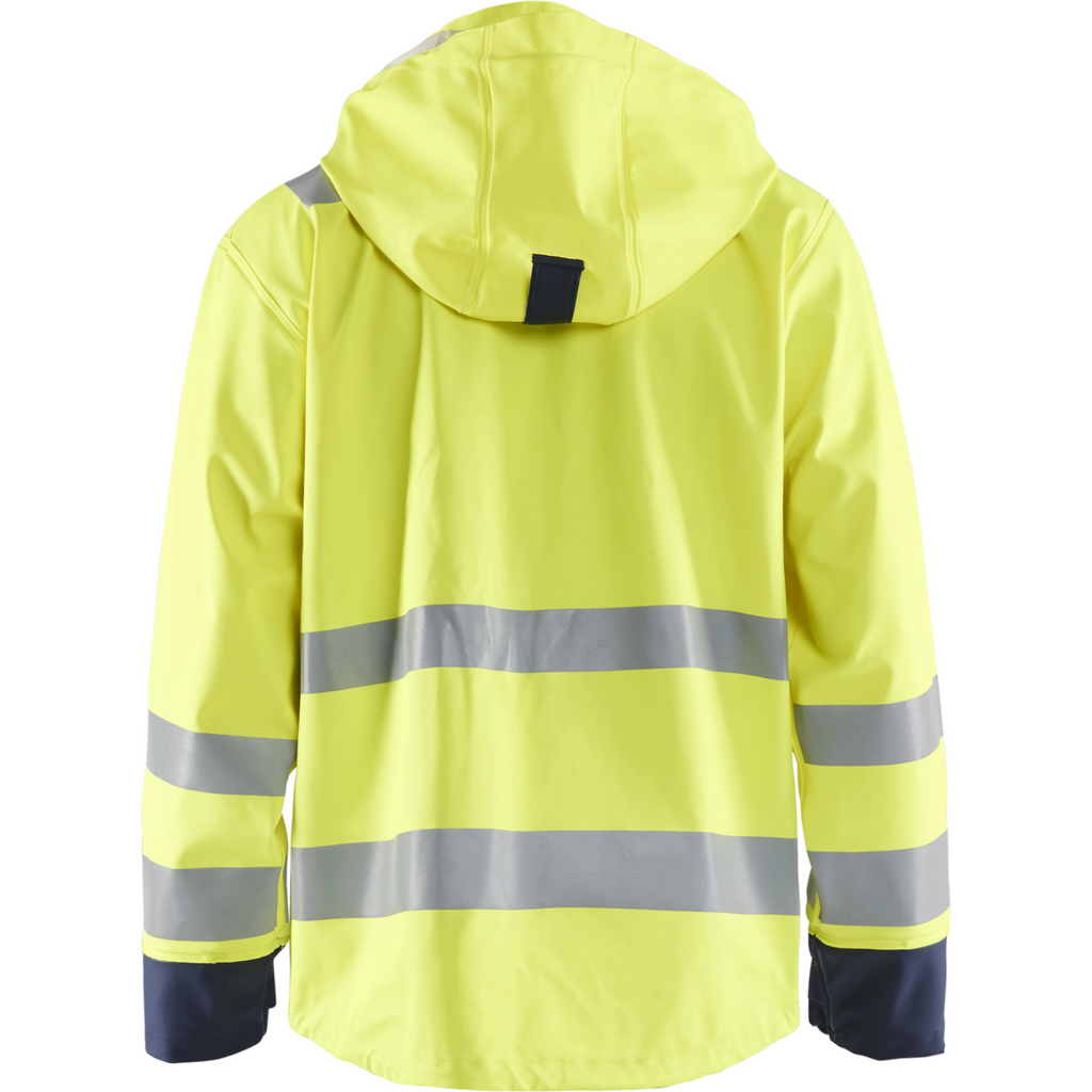 Blaklader Multinorm Rain Coat, Yellow/Navy Blue (4)