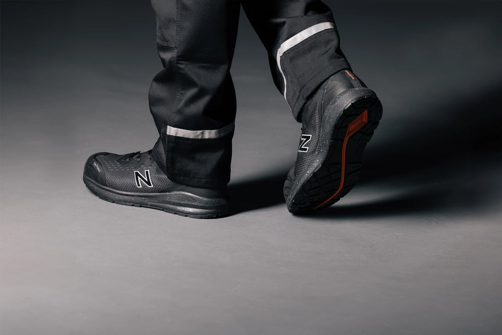 New Balance Logic Safety Shoes S1 PL SR FO HRO Black/orange (9)