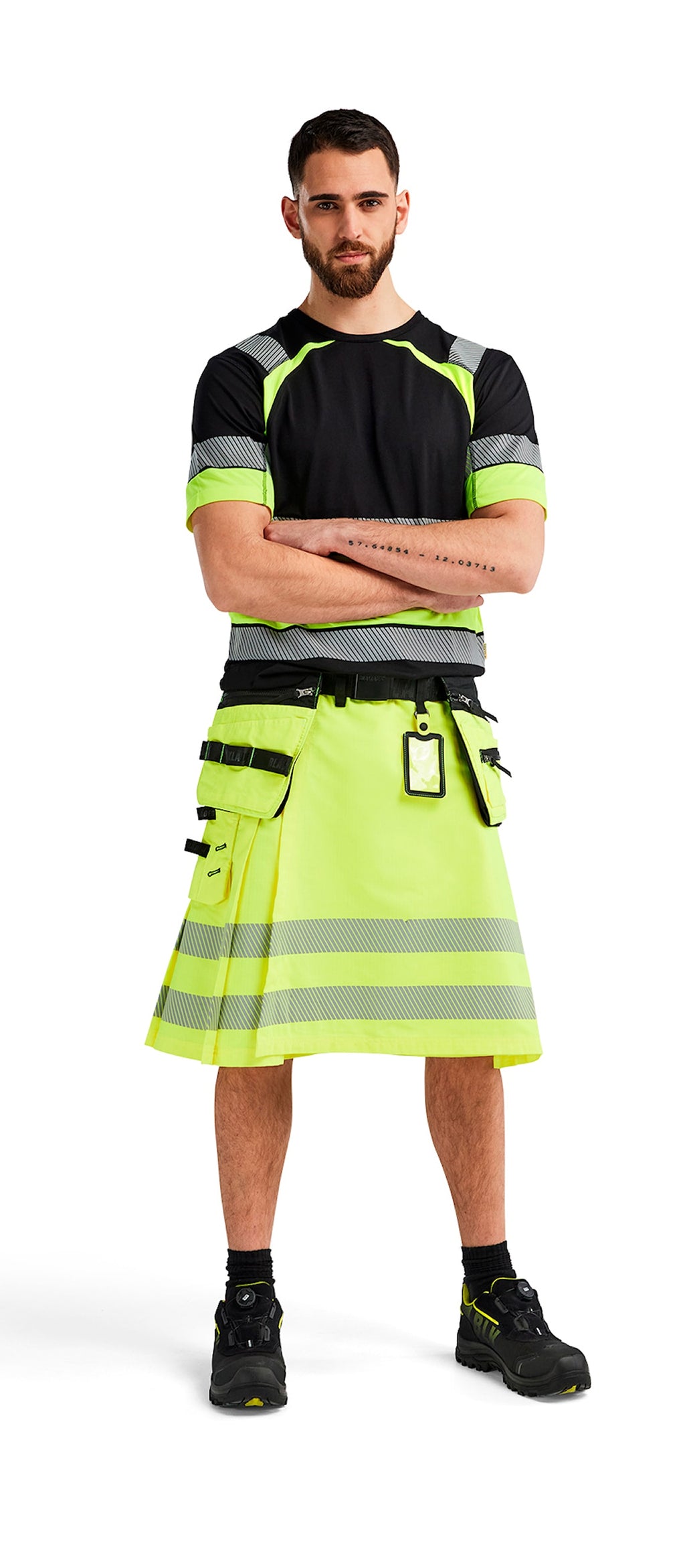 Blaklader High Vis Kilt, Yellow/Black (7)