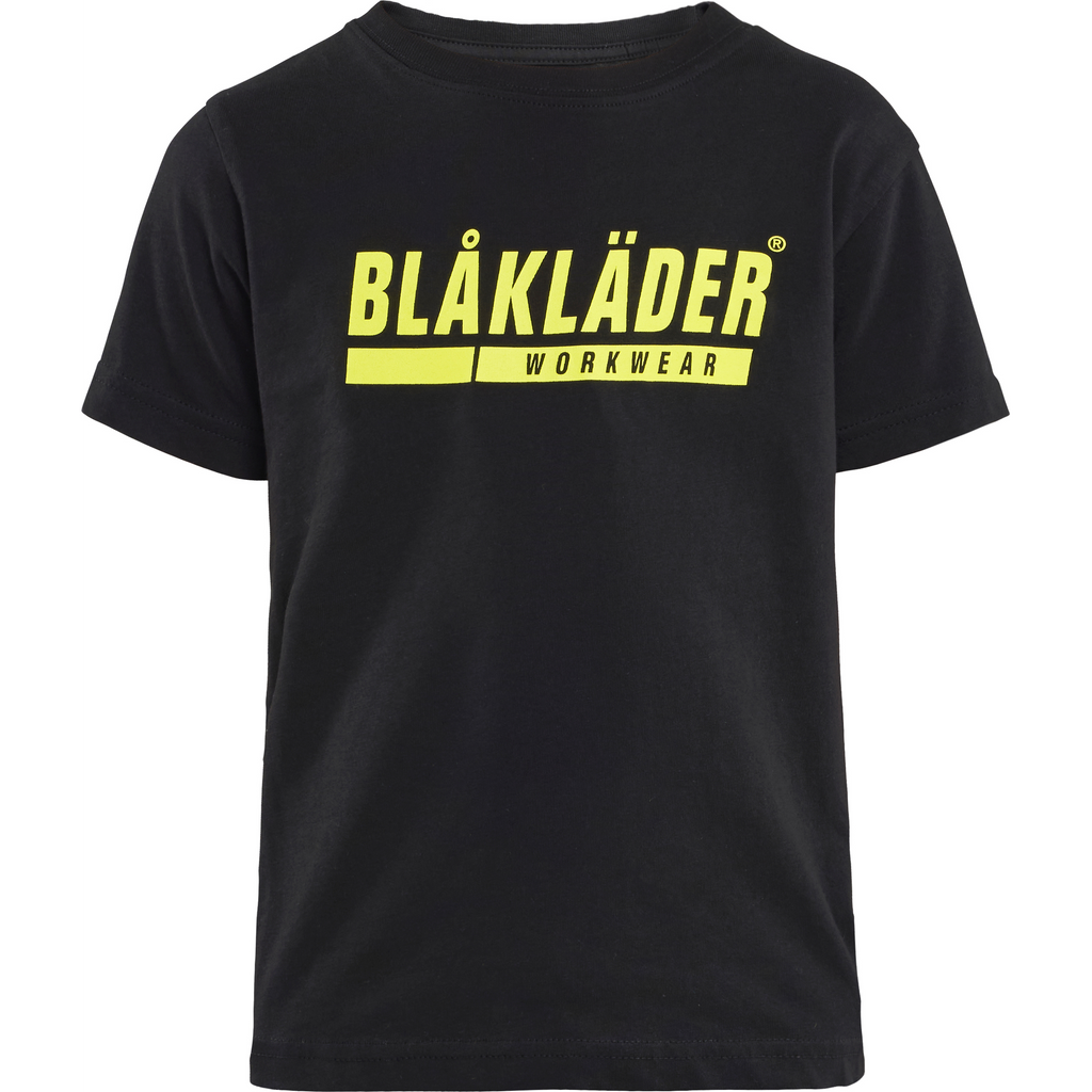 Blaklader Kids T-Shirt, Black/Yellow