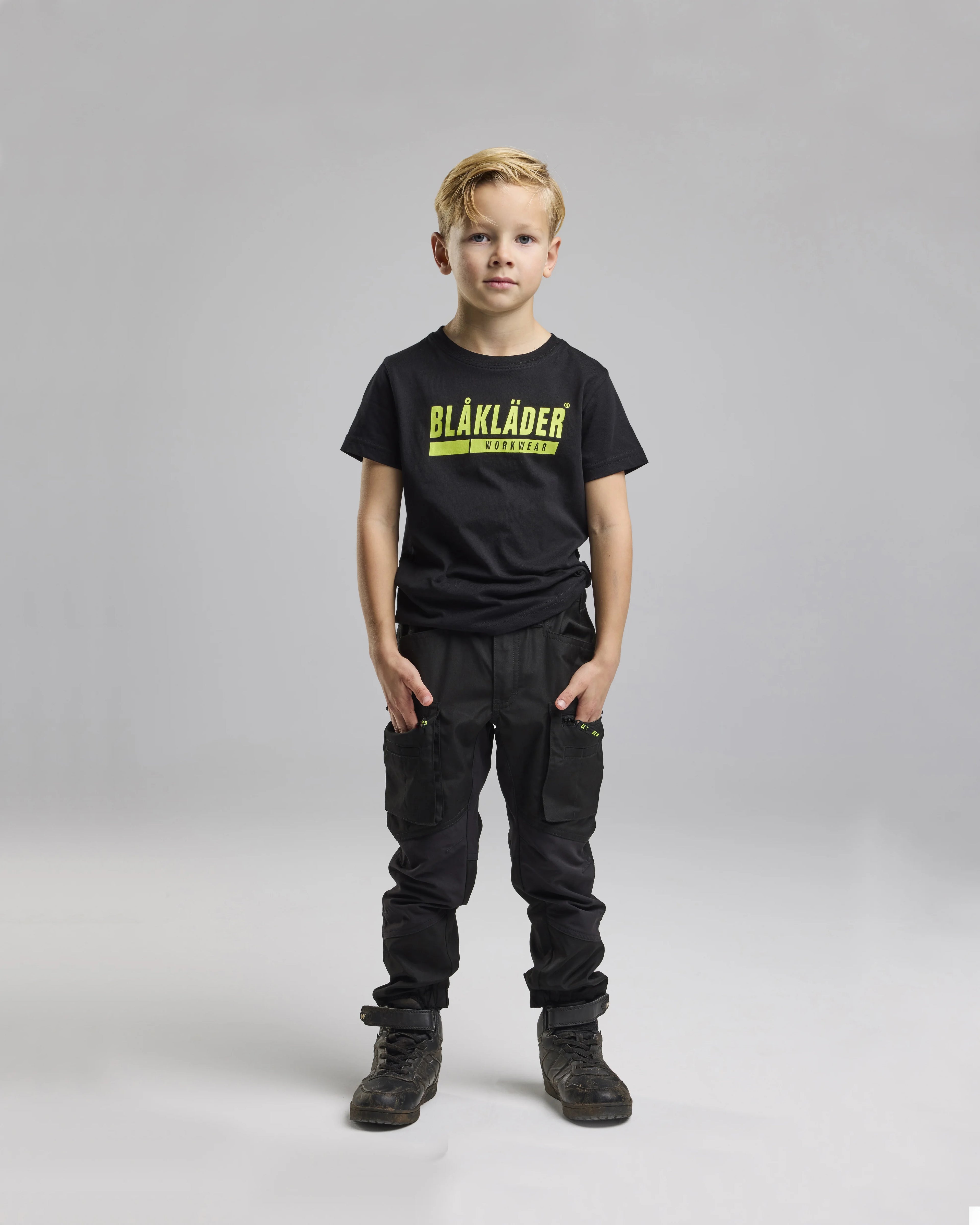 Blaklader Kids T-Shirt, Black/Yellow (5)