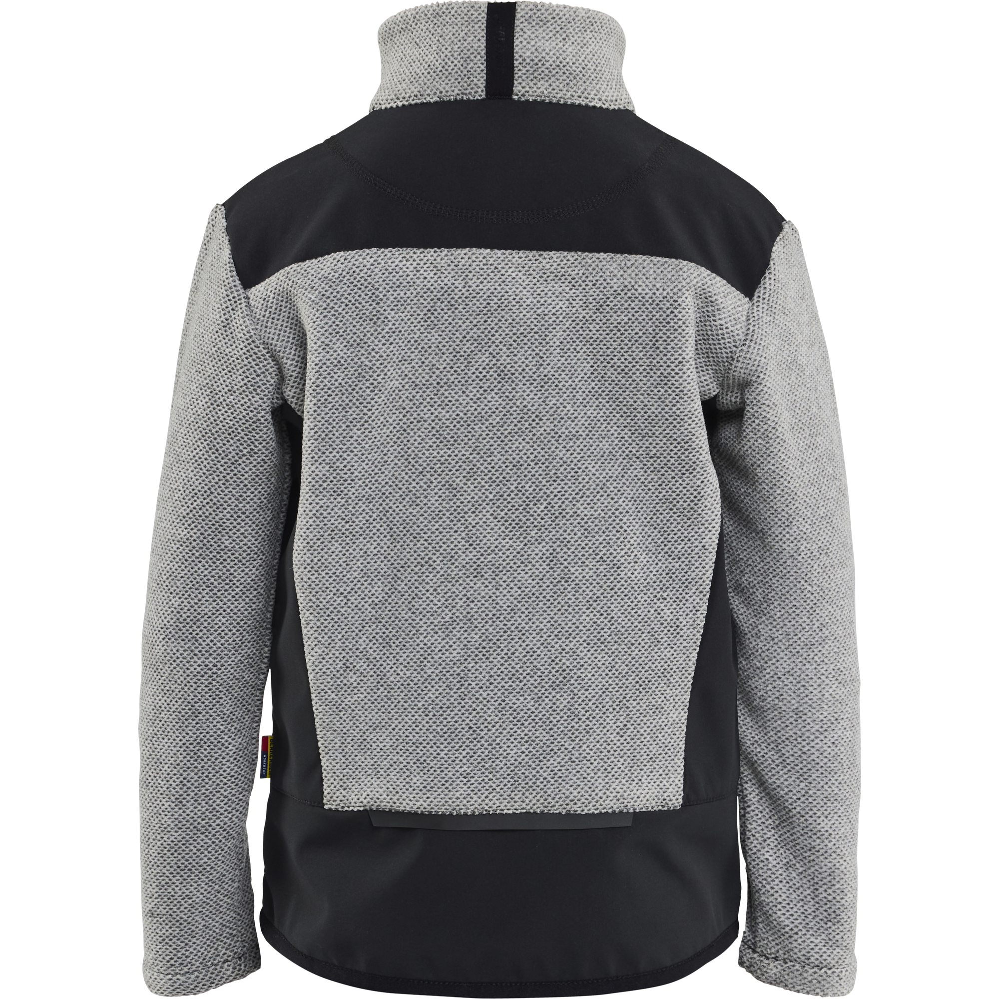 Blaklader Kids Knitted Fleece Pullover, Grey Melange/Black (4)