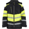 Blaklader Kids Softshell Jacket, Black/High Vis Yellow