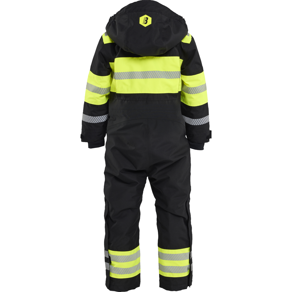 Blaklader Kids Winter Coverall, Black/High Vis Yellow (4)