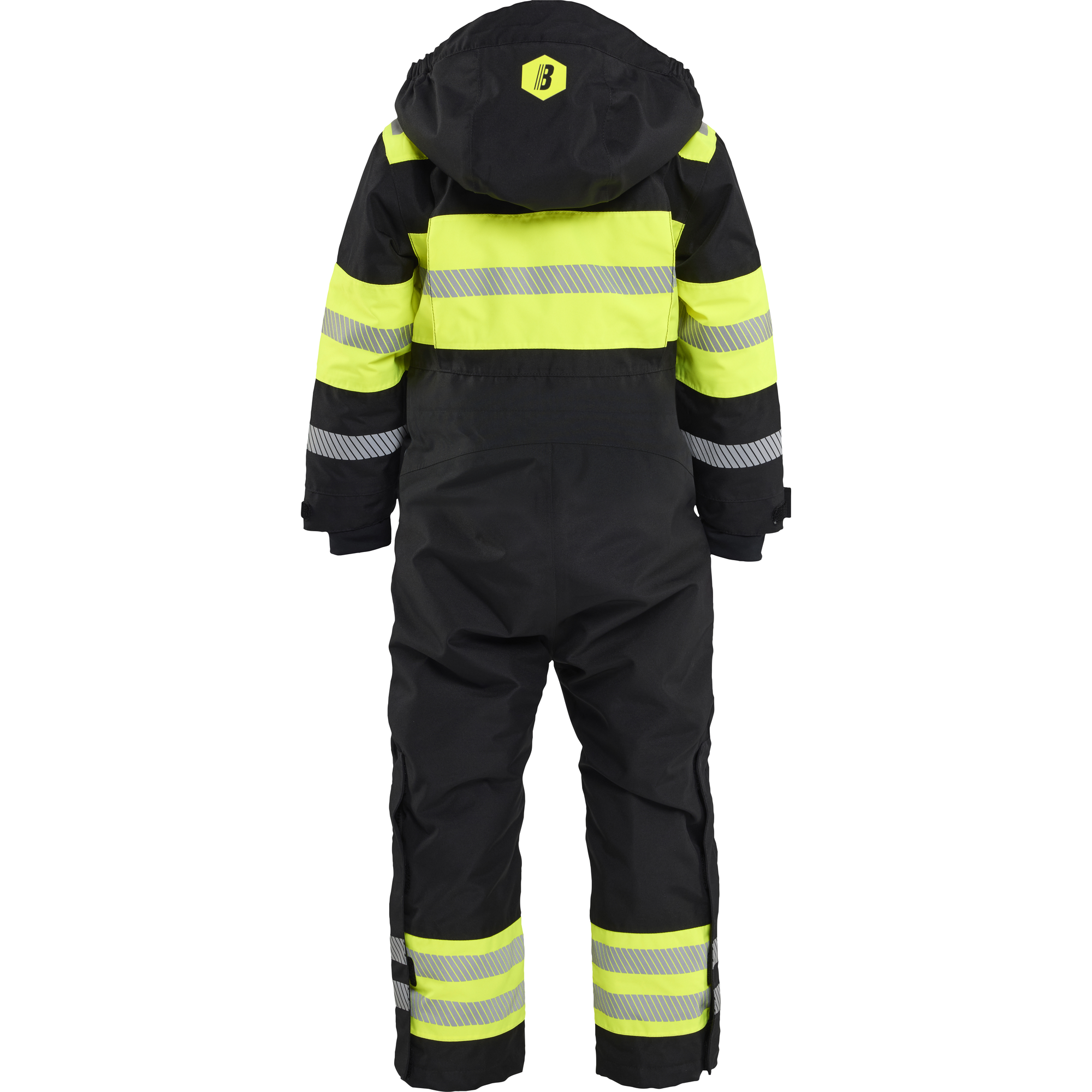 Blaklader Kids Winter Coverall, Black/High Vis Yellow (4)
