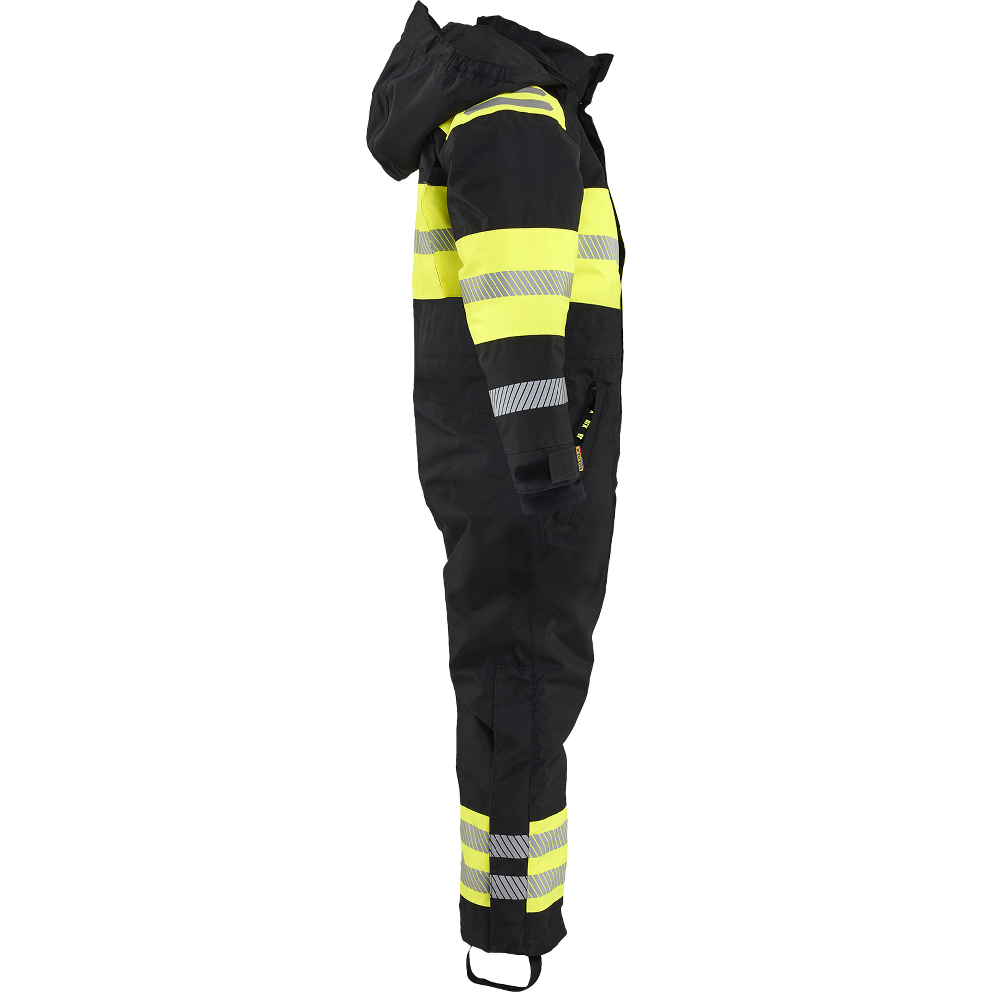 Blaklader Kids Winter Coverall, Black/High Vis Yellow (2)