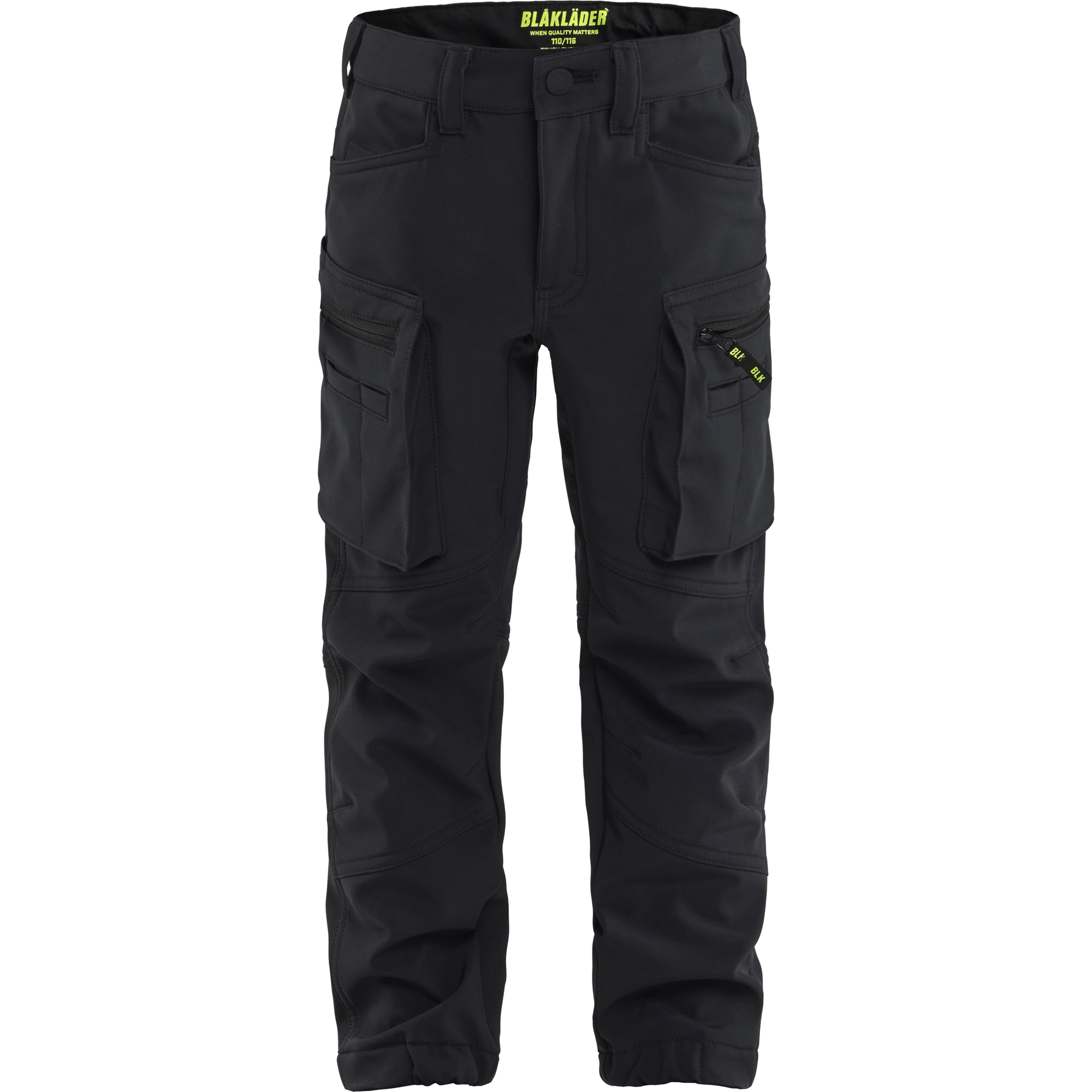Blaklader Children's Softshell Work Trousers, Black
