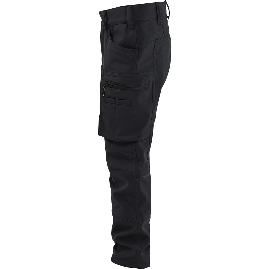 Blaklader Children's Softshell Work Trousers, Black (3)