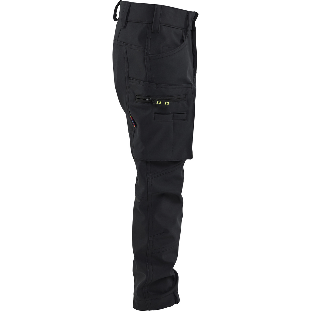 Blaklader Children's Softshell Work Trousers, Black (2)