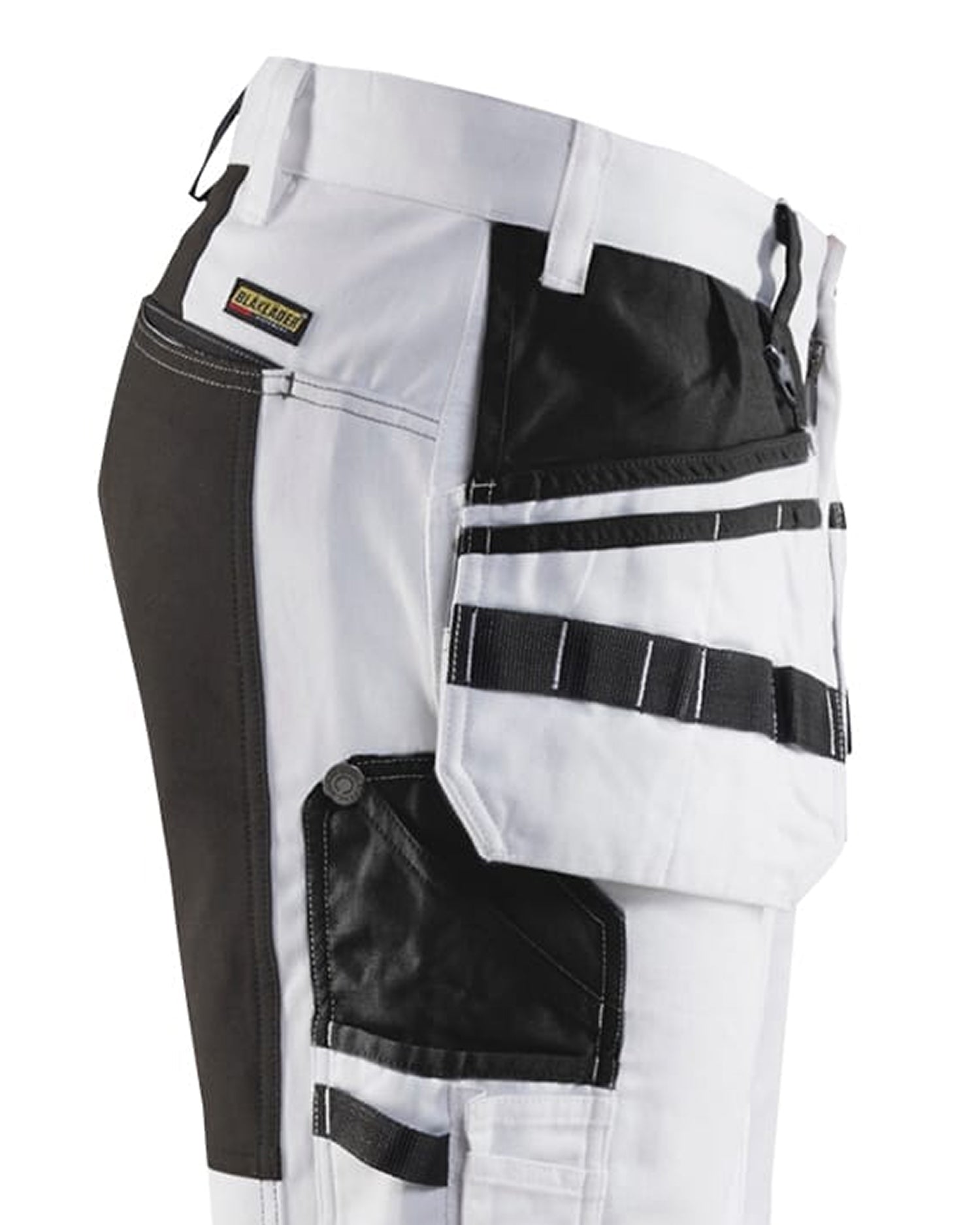 Blaklader Painter Trousers with Stretch Inserts, White/Black (7)