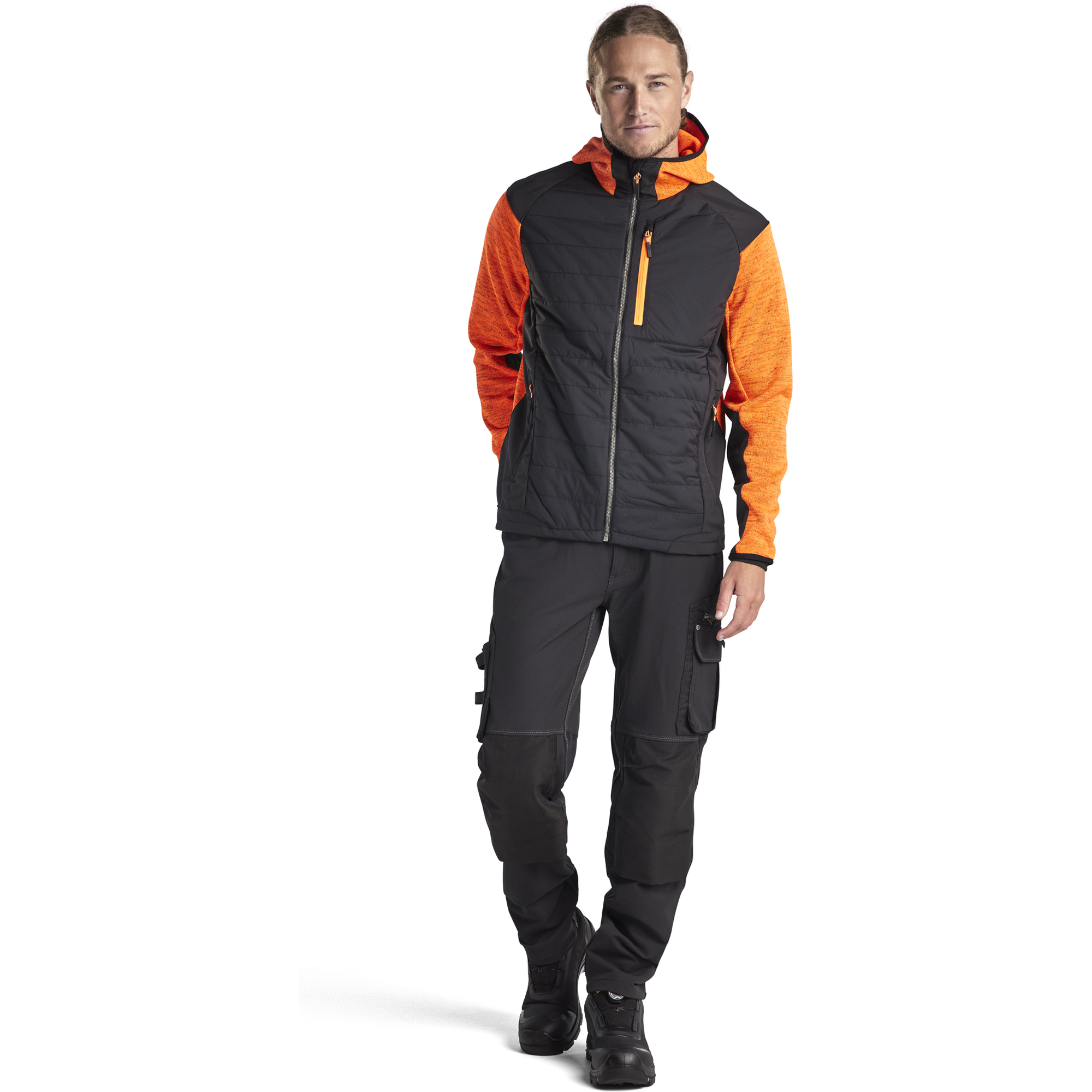 Blaklader Hybrid Jacket, Orange/Black (5)