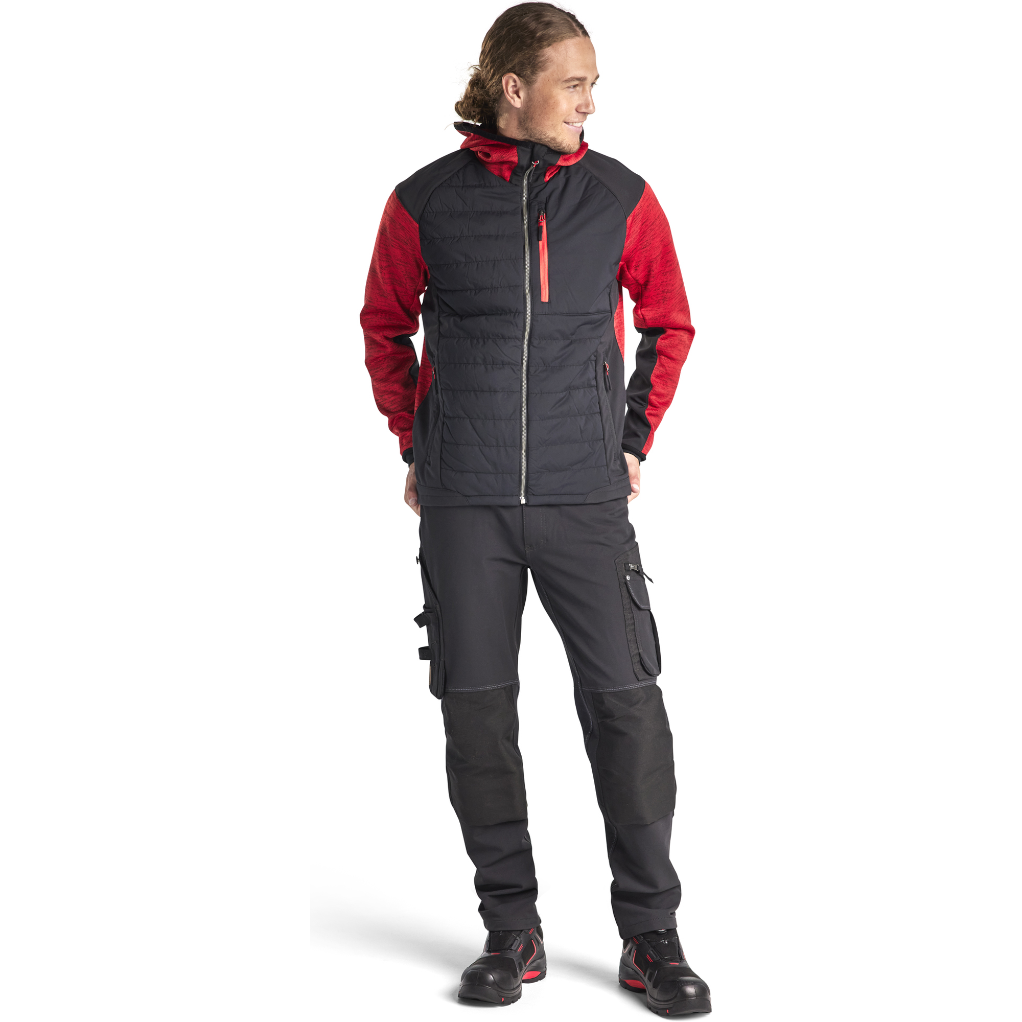 Blaklader Hybrid Jacket, Red/Black (5)