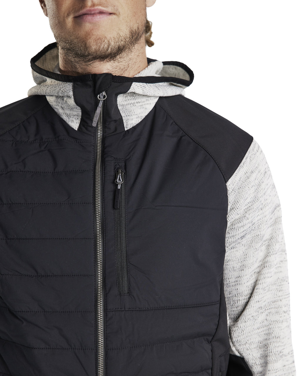 Blaklader Hybrid Jacket, Grey Melange/Black (6)