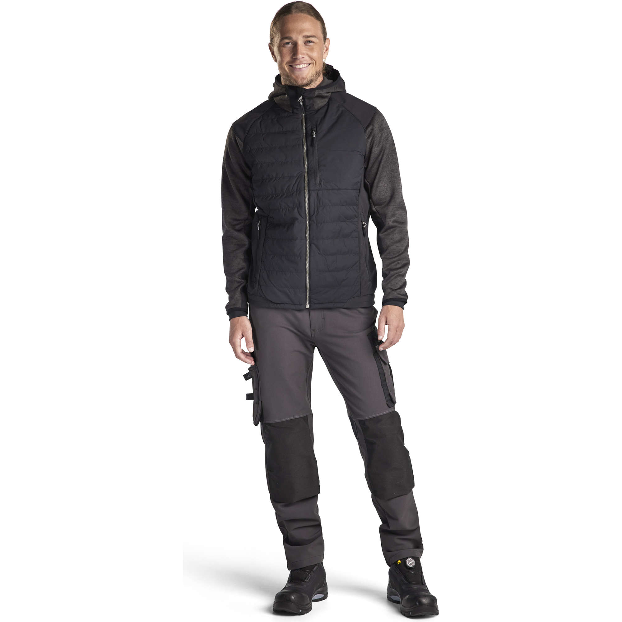 Blaklader Hybrid Jacket, Dark Grey/Black (5)