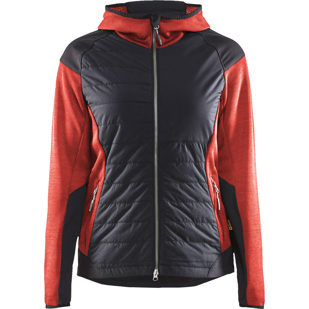 Blaklader Women's Hybrid Jacket, Red/Black