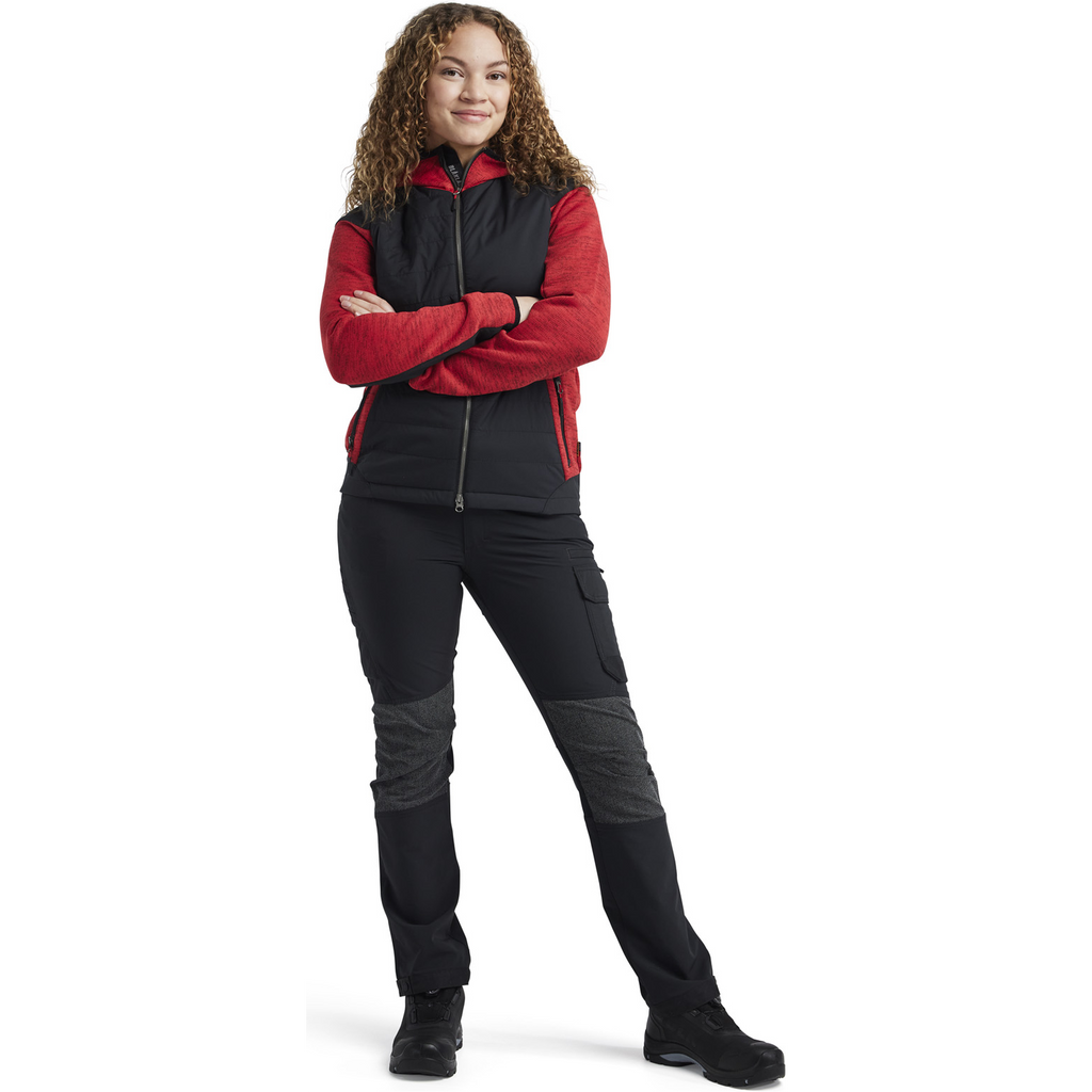 Blaklader Women's Hybrid Jacket, Red/Black (5)