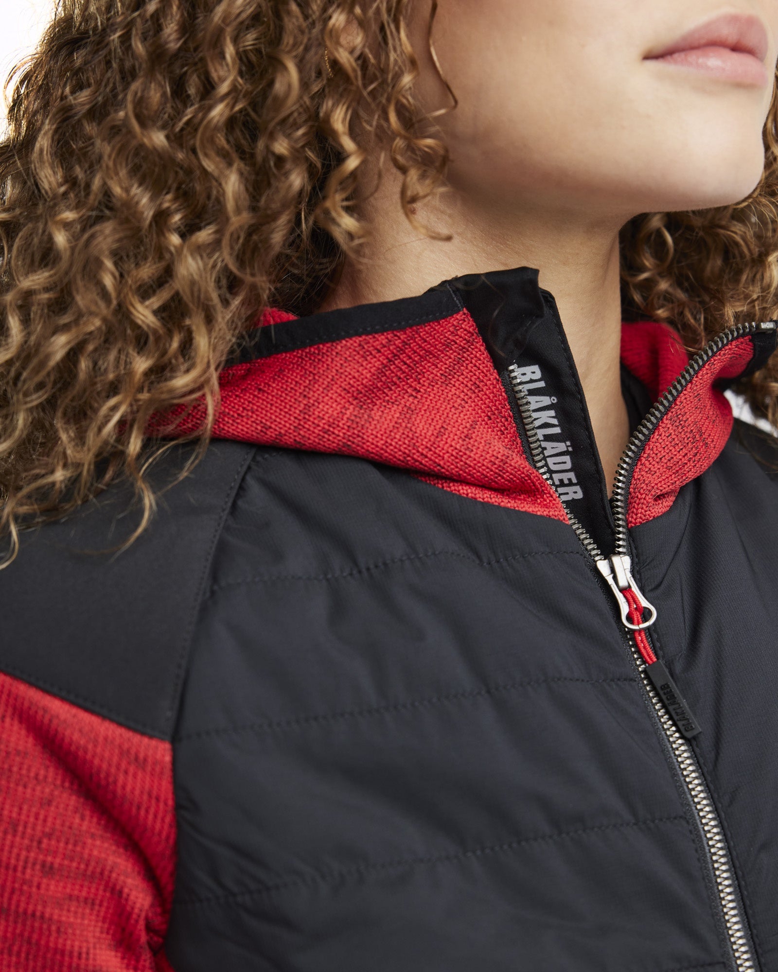 Blaklader Women's Hybrid Jacket, Red/Black (6)