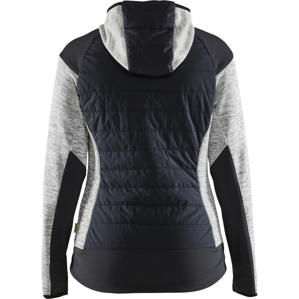 Blaklader Women's Hybrid Jacket, Grey Melange/Black (4)