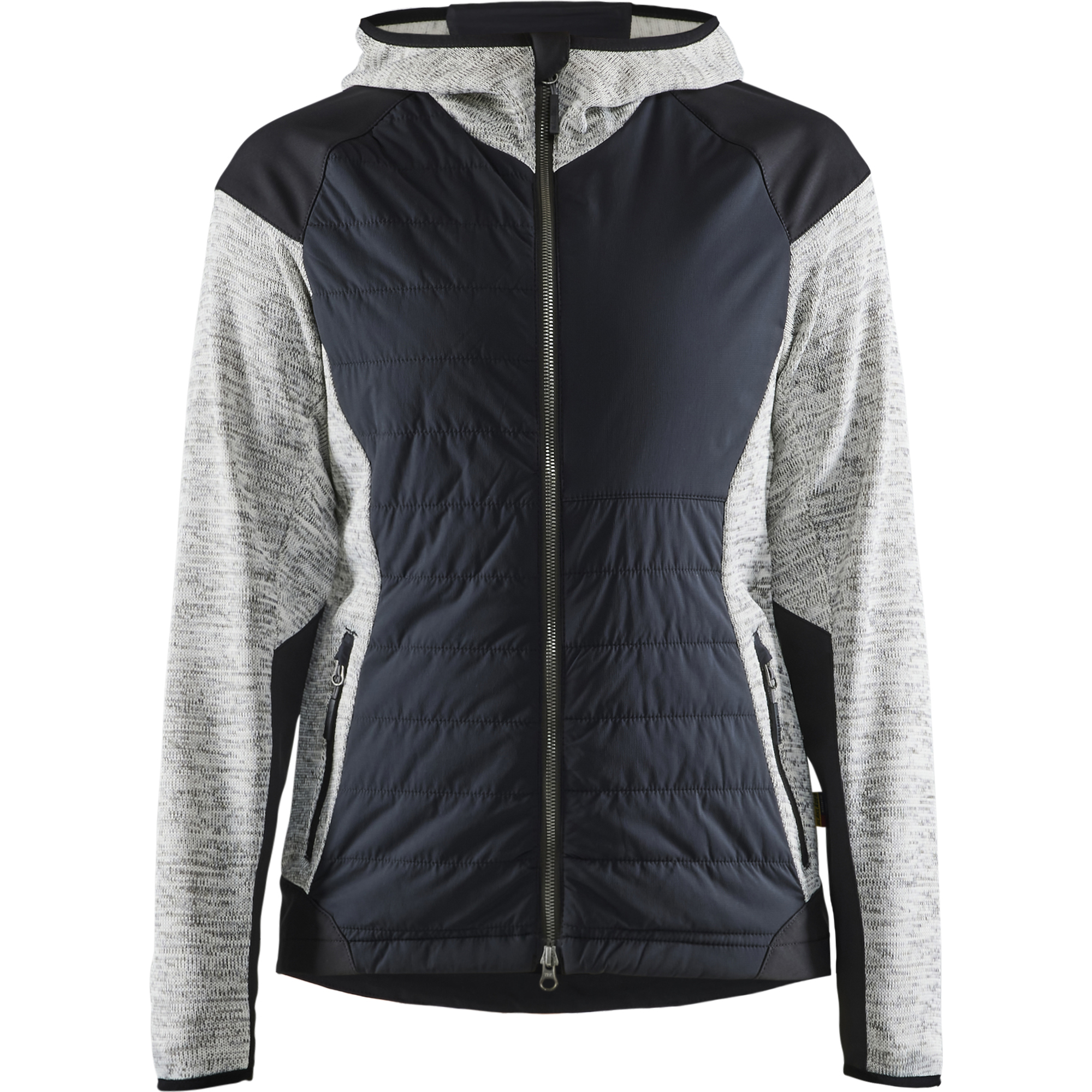 Blaklader Women's Hybrid Jacket, Grey Melange/Black
