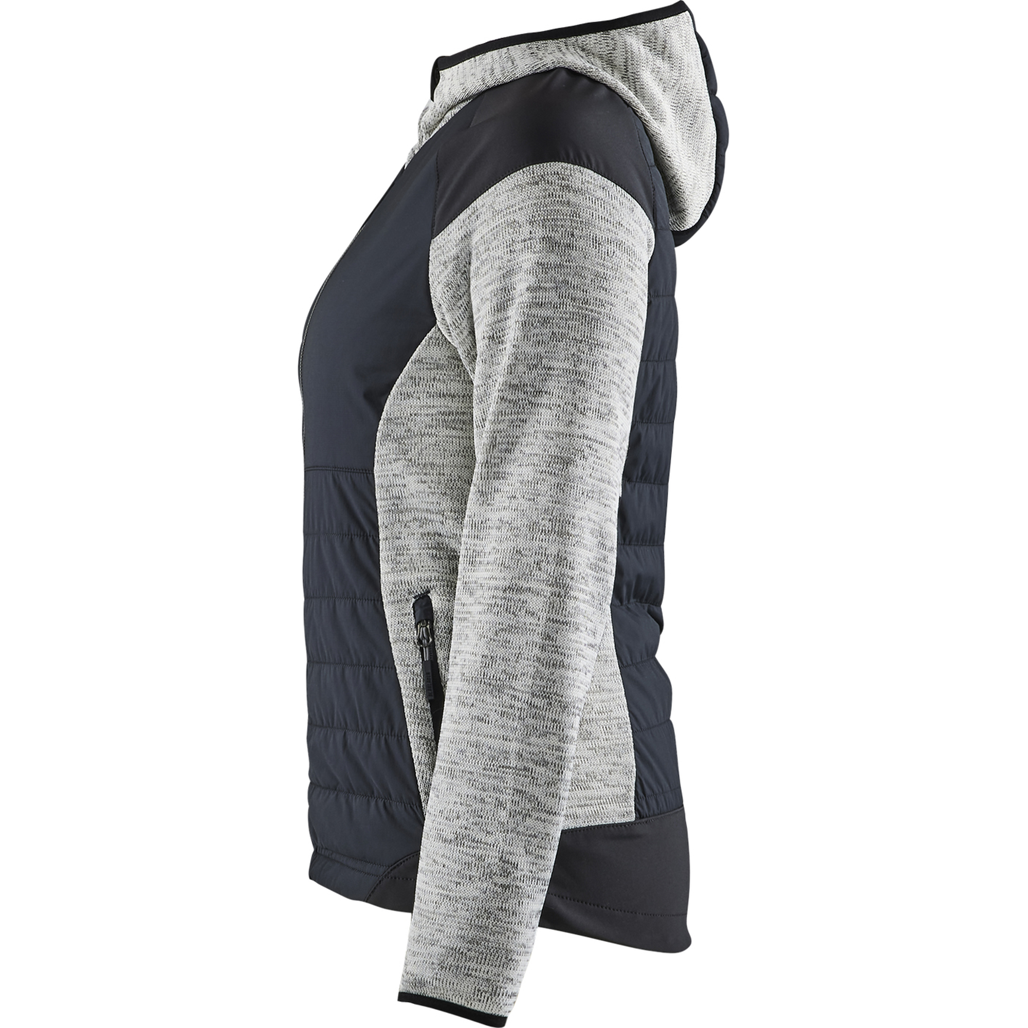 Blaklader Women's Hybrid Jacket, Grey Melange/Black (3)