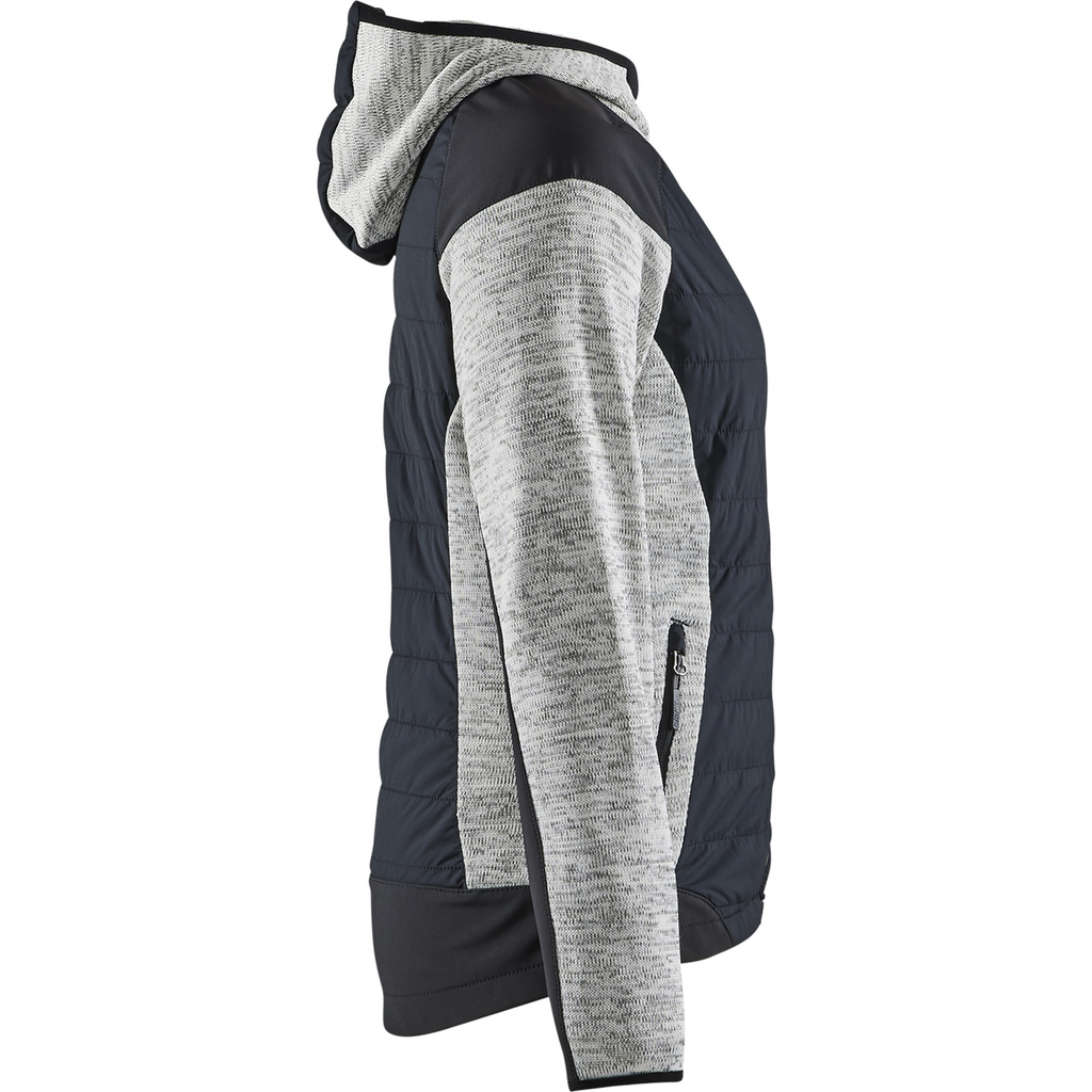 Blaklader Women's Hybrid Jacket, Grey Melange/Black (2)
