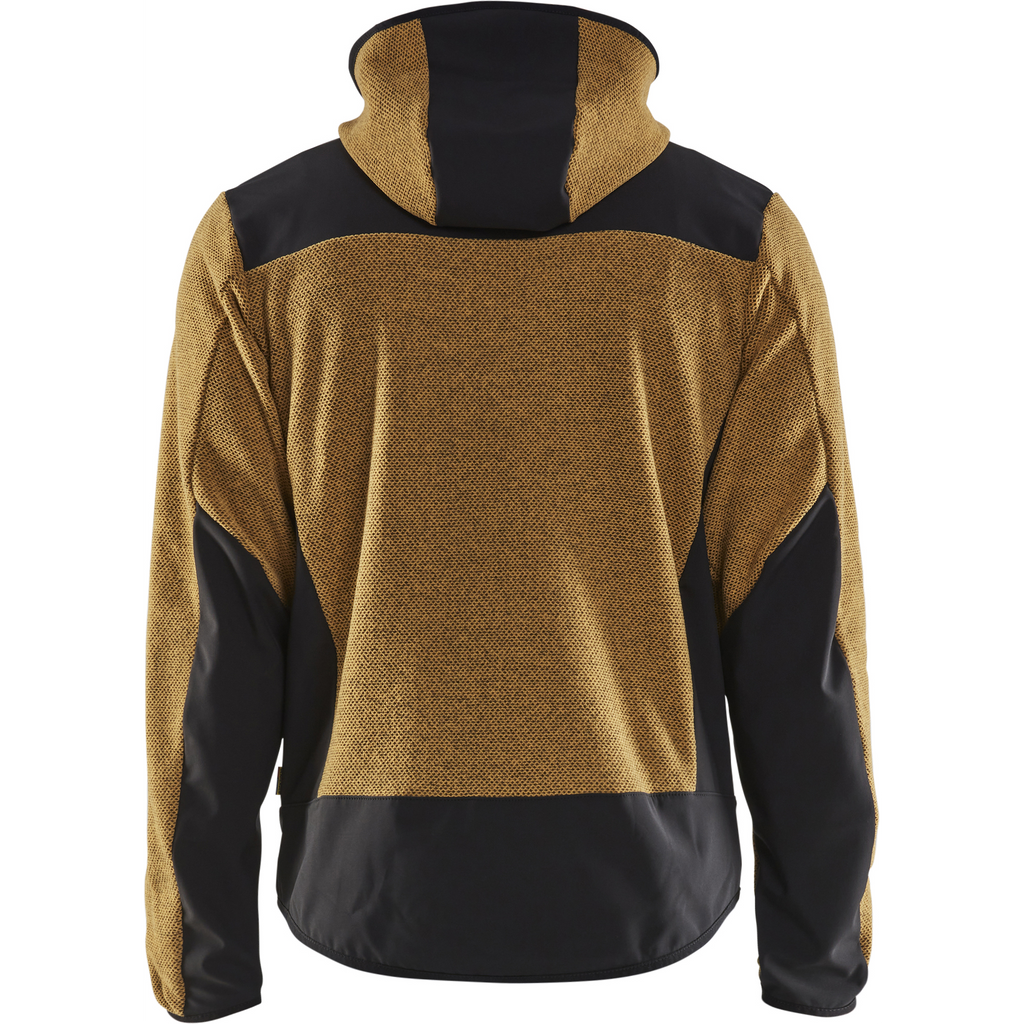 Blaklader Softshell Knitted Jacket, Honey Gold/Black (4)