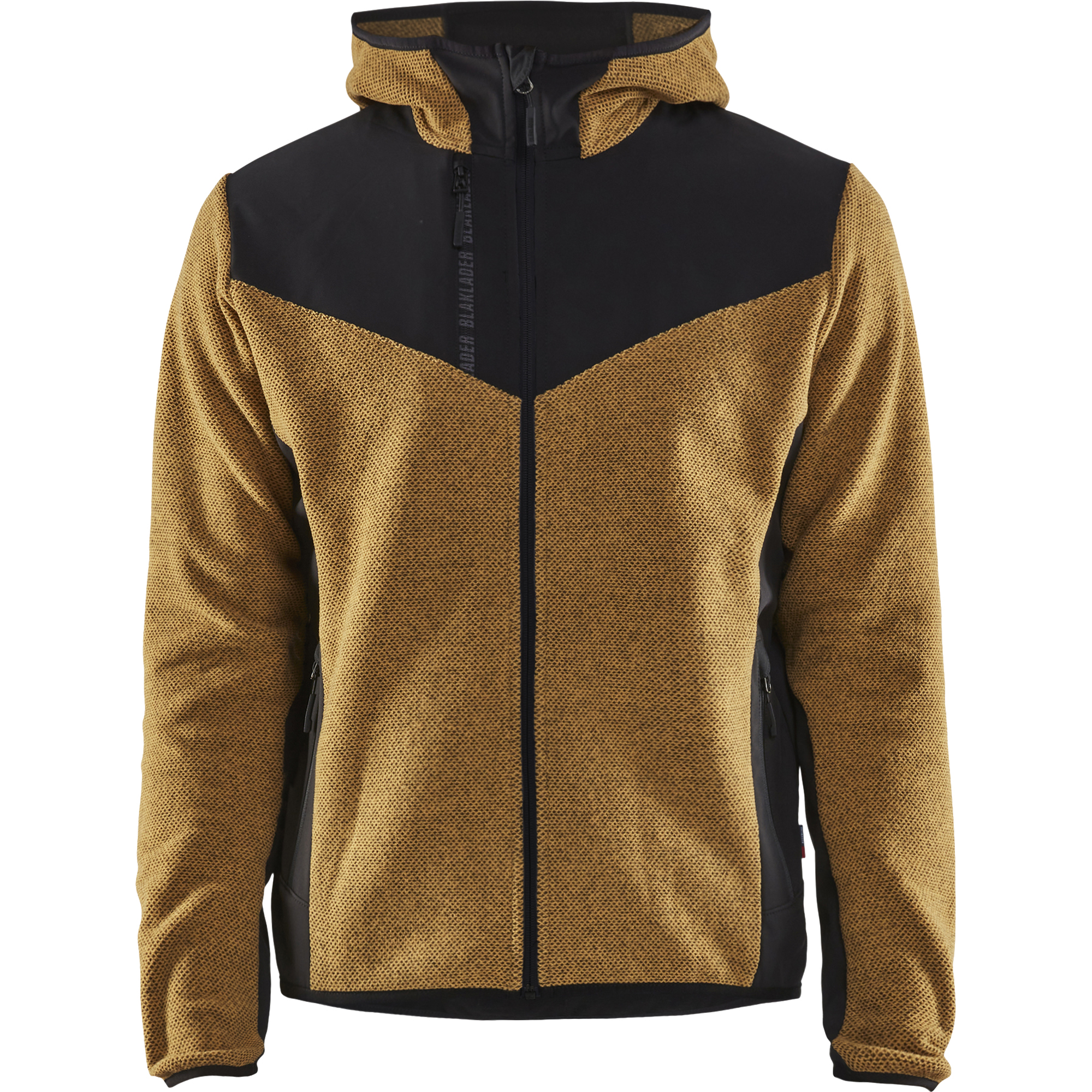 Blaklader Softshell Knitted Jacket, Honey Gold/Black