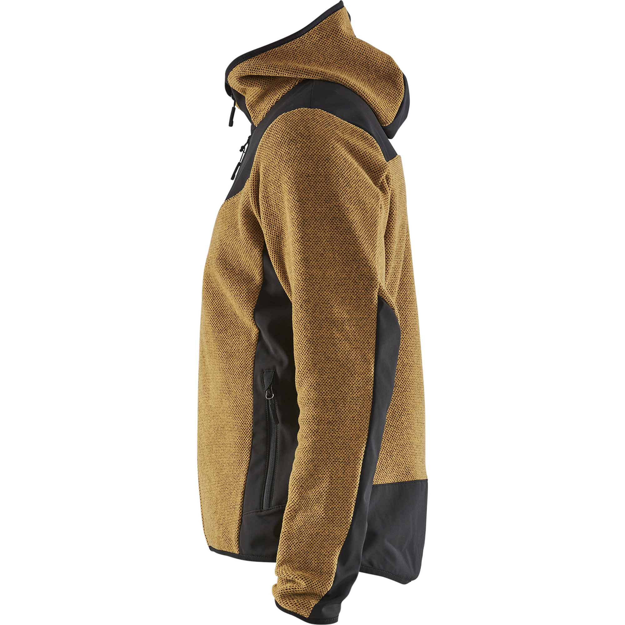 Blaklader Softshell Knitted Jacket, Honey Gold/Black (3)